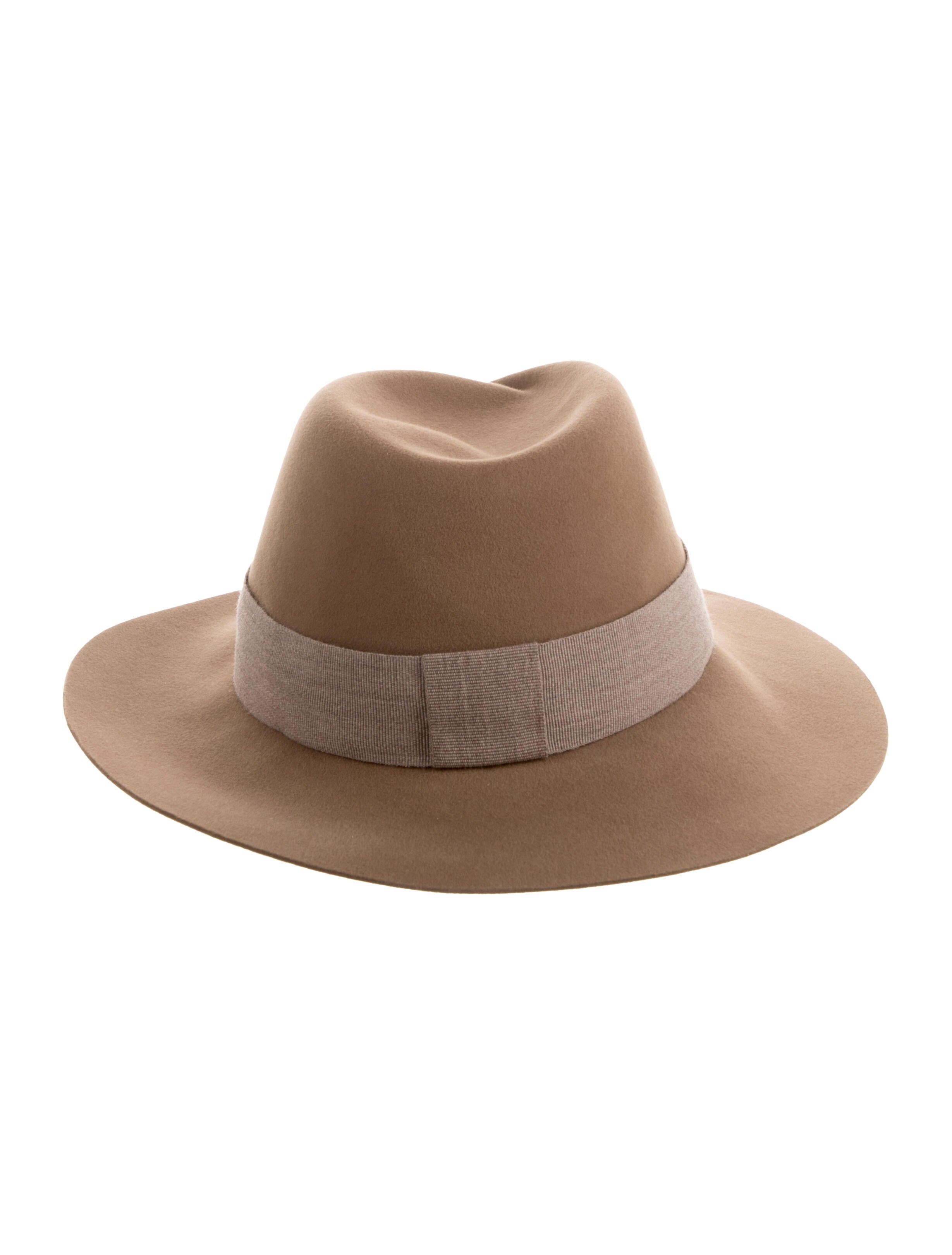 Maison Michel Suede Wide-brim Fedora