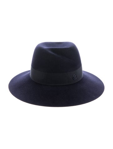 Pre-owned Maison Michel Wide Brim Hat In Blue