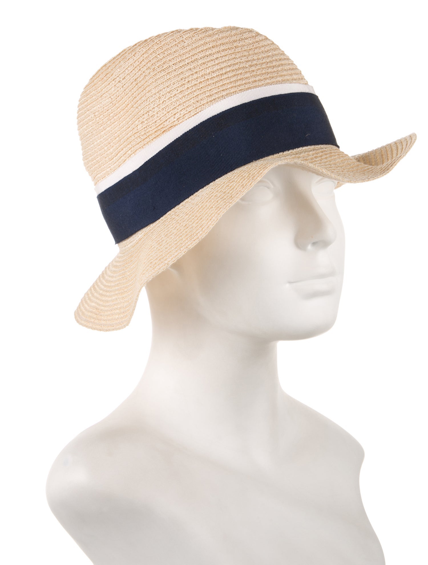 Maison Michel Beige Wide Brim With Tags