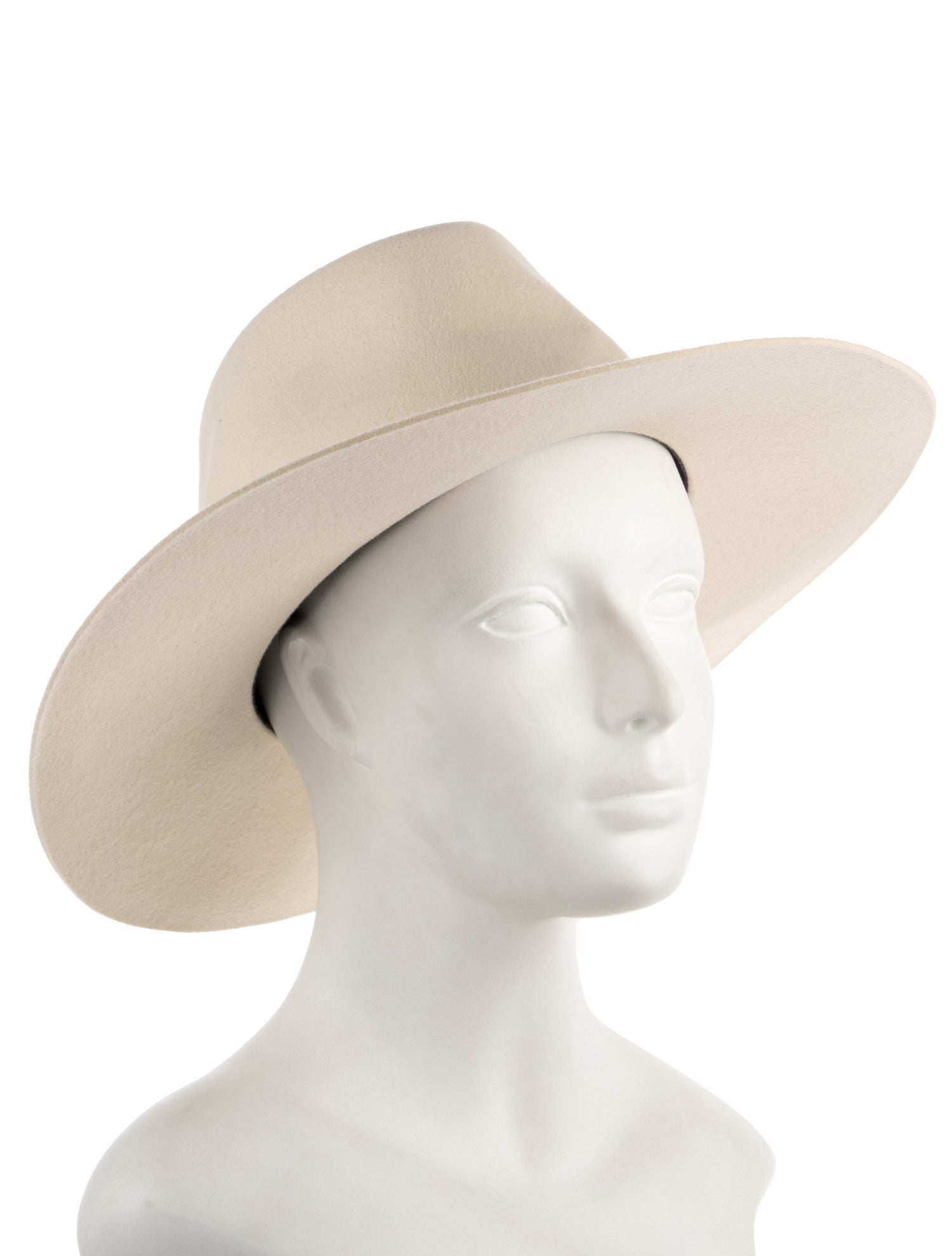 Maison Michel Patterned Rabbit Felt Western Hat