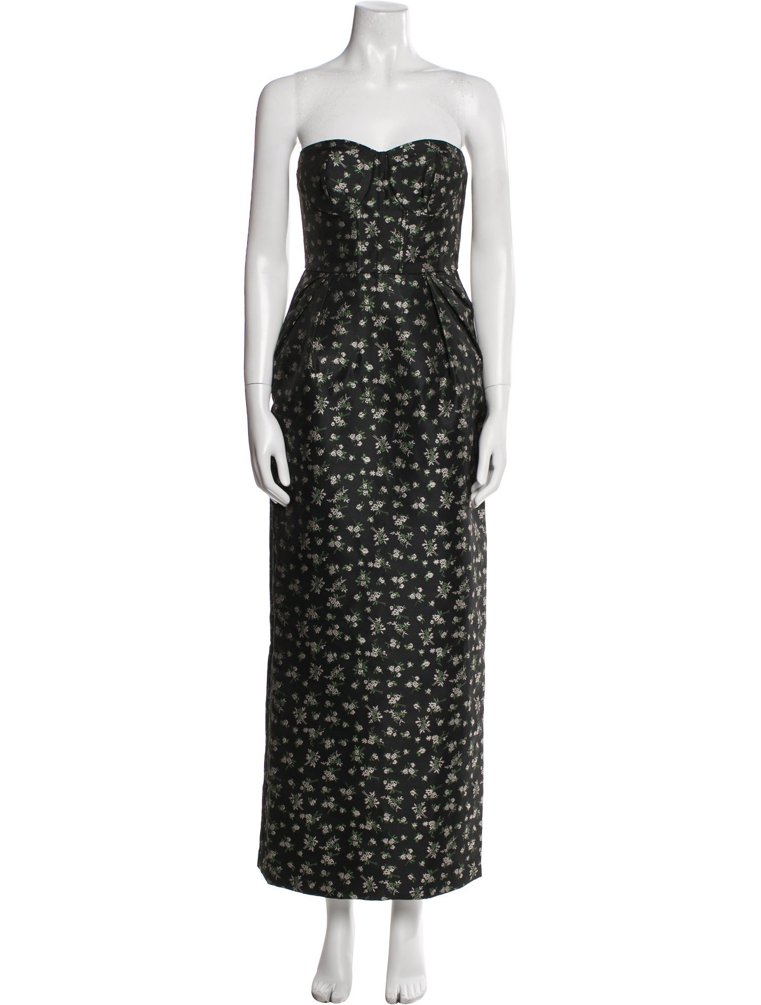 Maison Amory Floral Print Long Dress