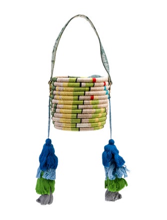 Maison Alma Raffia Top Handle Bag