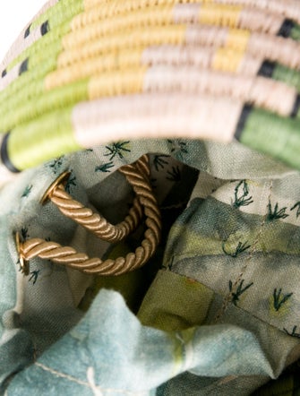 Maison Alma Raffia Top Handle Bag