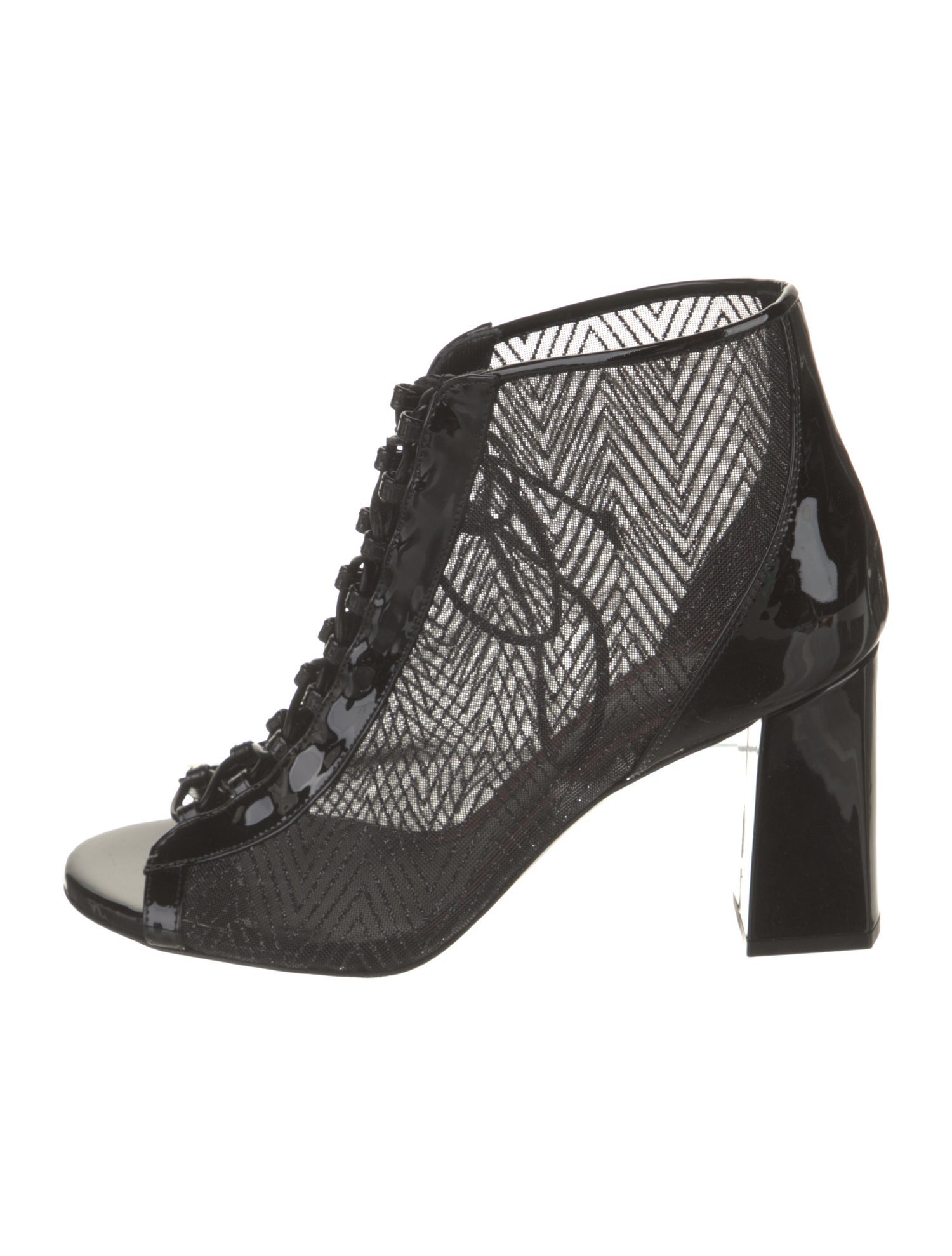 Maison Ernest Mesh Lace-Up Boots