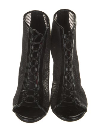 Maison Ernest Mesh Lace-Up Boots