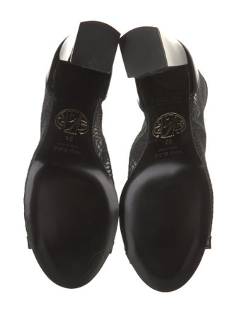 Maison Ernest Mesh Lace-Up Boots