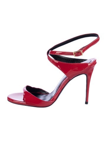 Pre-owned Maison Ernest Patent Leather Sandals In Red
