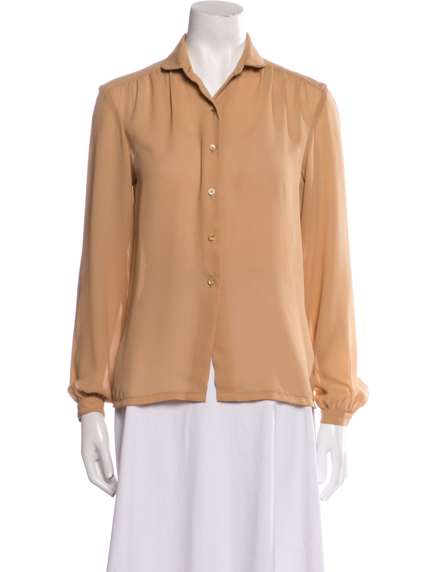 Montaldo's Long Sleeve Button-Up Top