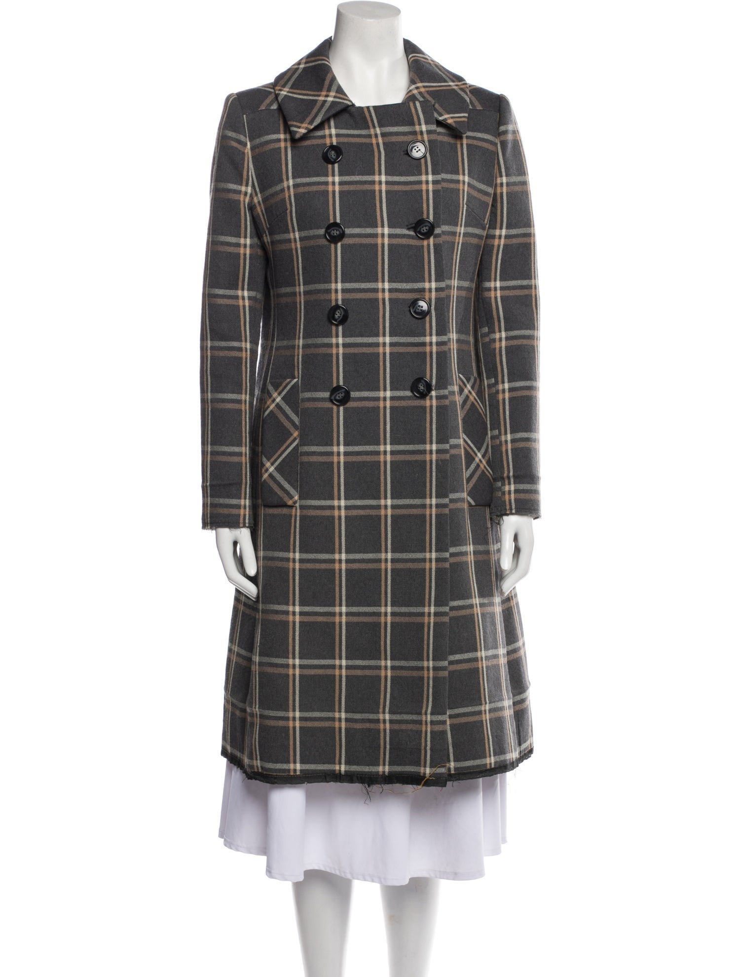 Montaldo's Plaid Print Coat