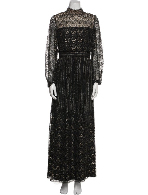 Montaldo's Lace Pattern Long Dress