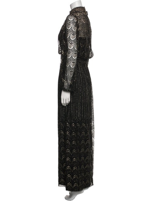 Montaldo's Lace Pattern Long Dress