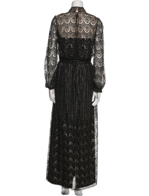 Montaldo's Lace Pattern Long Dress