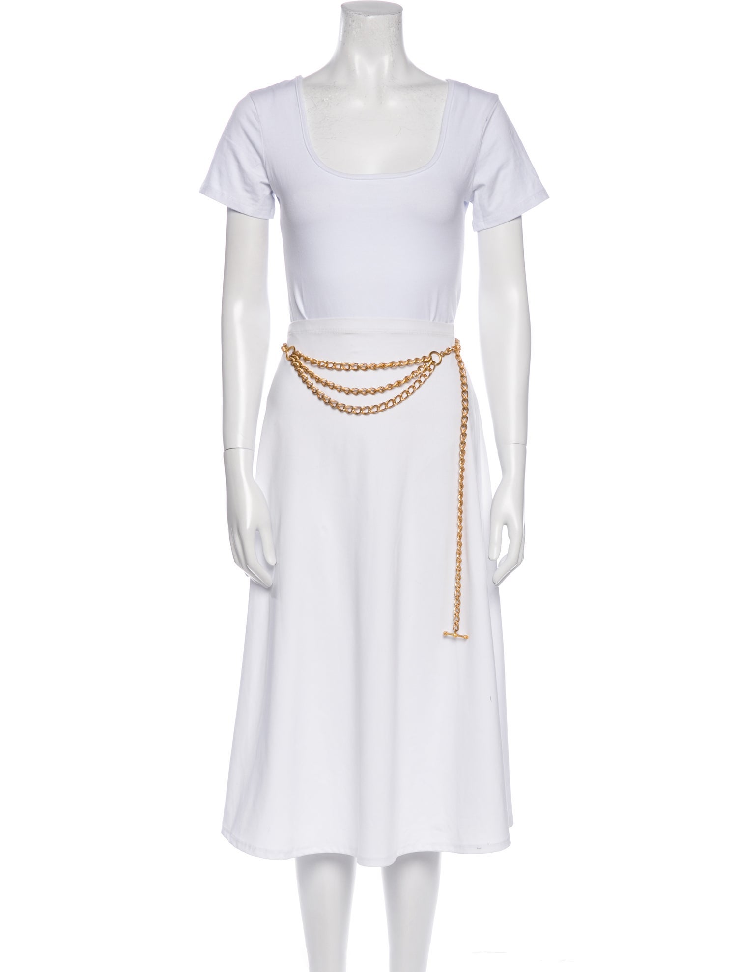 Montaldo's Medallion Chain Belt Metal Waist Belt