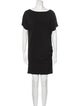 Michael Spirito Bateau Neckline Mini Dress