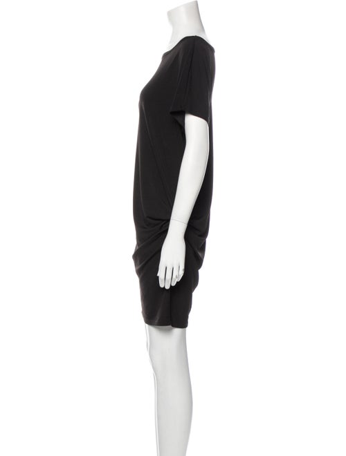 Michael Spirito Bateau Neckline Mini Dress