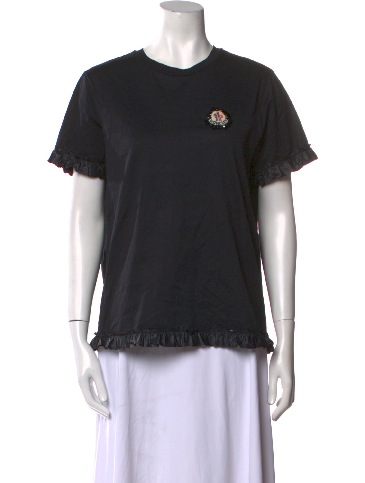 Moncler モンクレール　Simone RochaコラボTシャツ MONCLER - S MONCLER SIMONE ROCHA 袖レース Tシャツ シモーネ