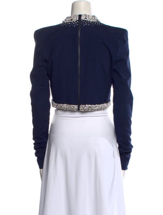 Miss Sohee Silk Mock Neck Crop Top