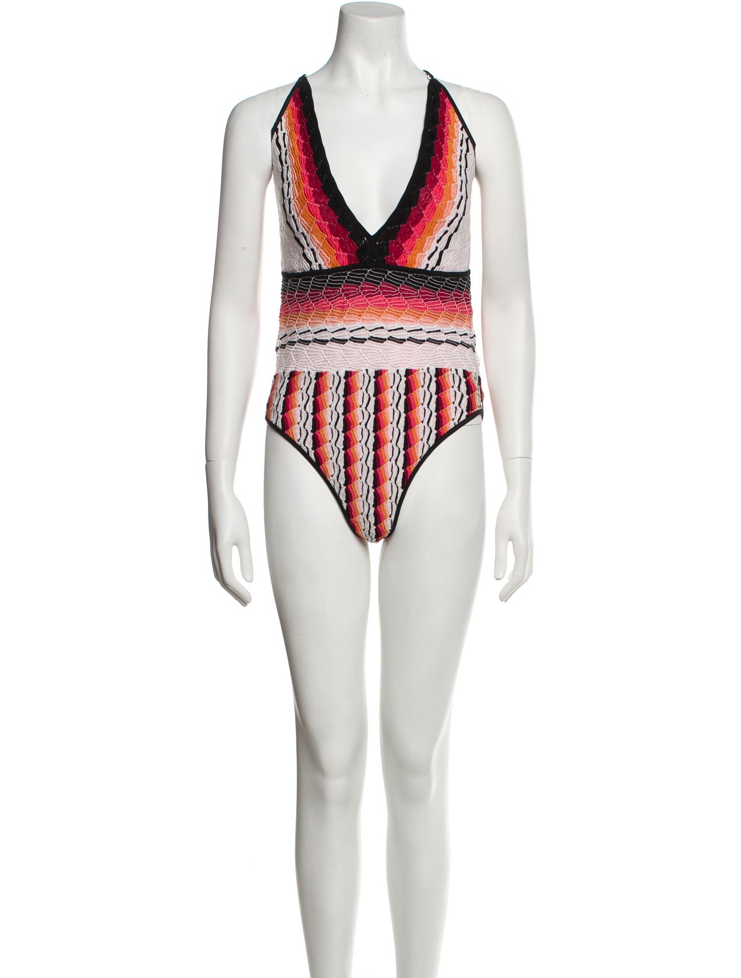 Missoni Mare Printed Embroidered Accent One-Piece