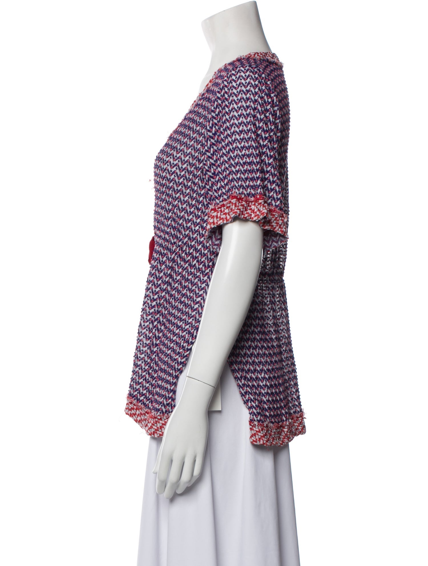 Missoni Mare Printed V-Neck Blouse