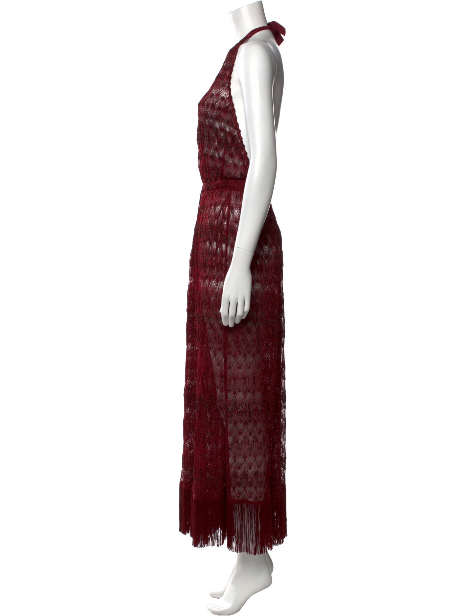 Missoni Mare Patterned Plunge Neckline Jumpsuit