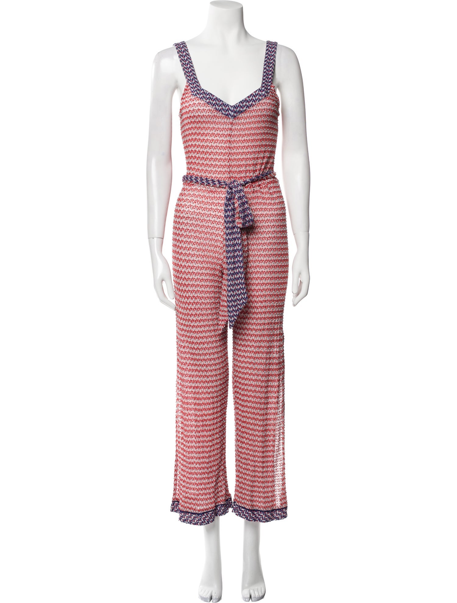 Missoni Mare Striped V-Neck Jumpsuit