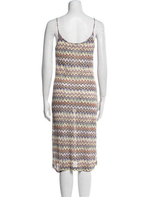 Missoni Mare Striped Midi Length Dress