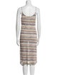 Missoni Mare Striped Midi Length Dress