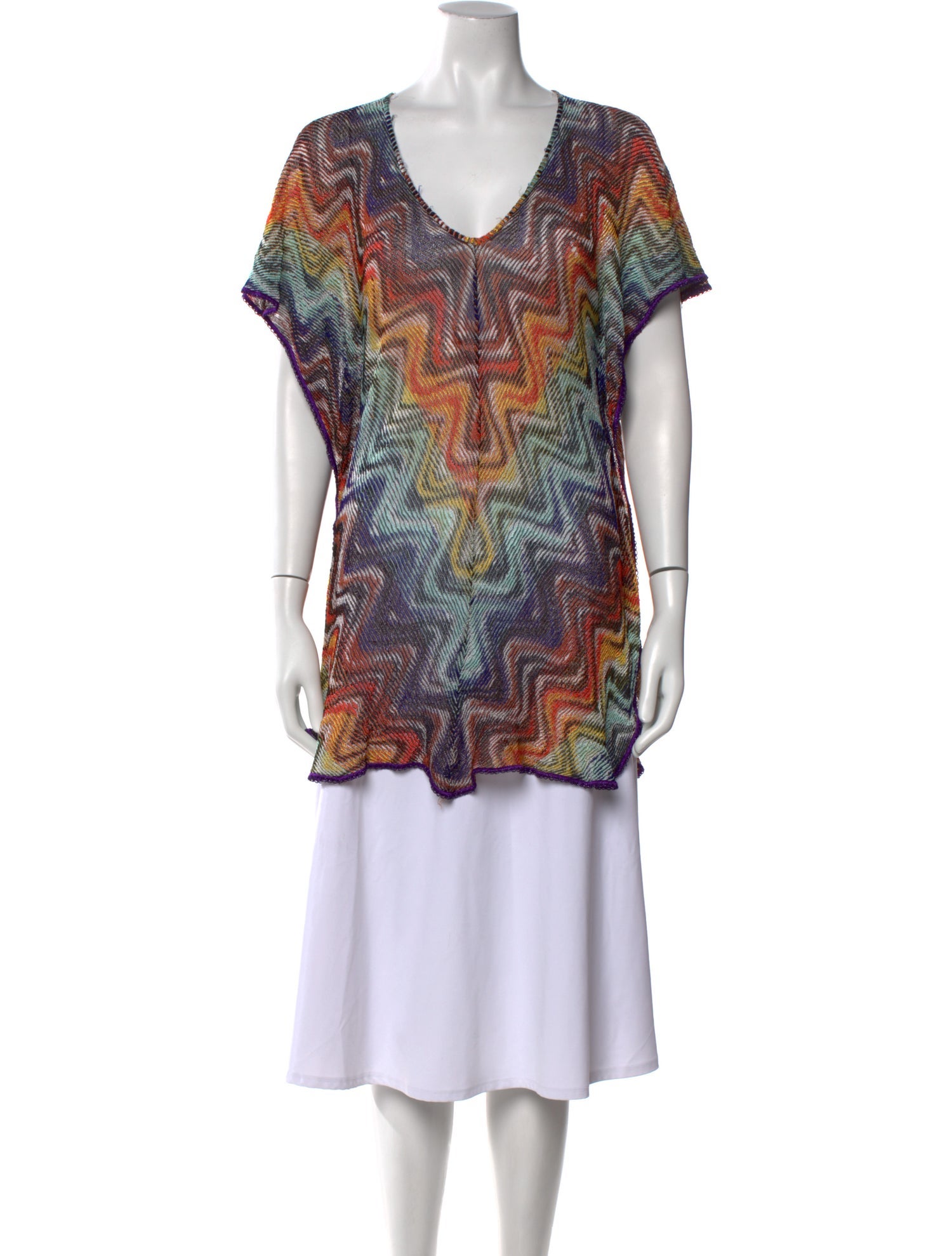 Missoni Mare Printed V-Neck Tunic