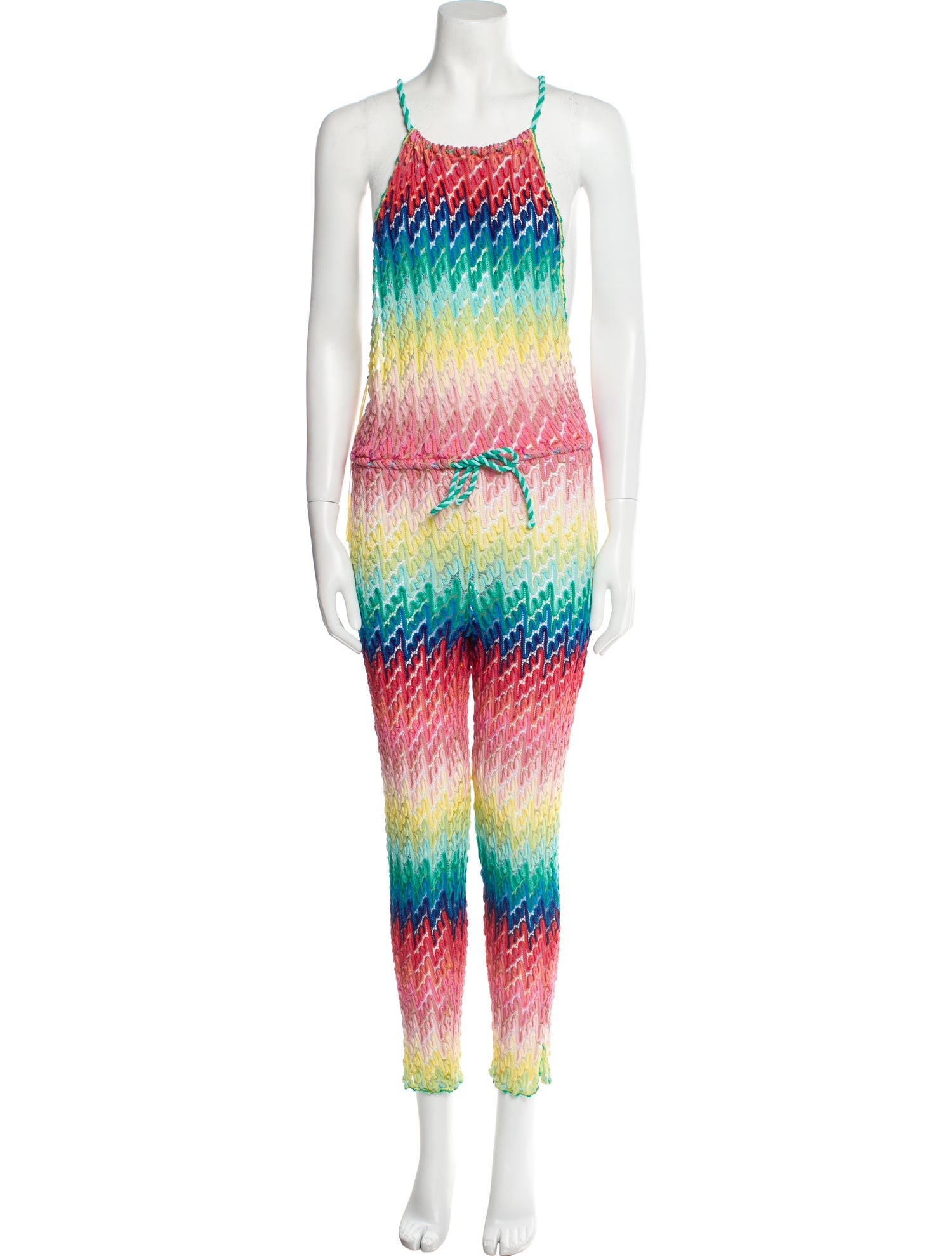 Missoni Mare Striped Scoop Neck Jumpsuit