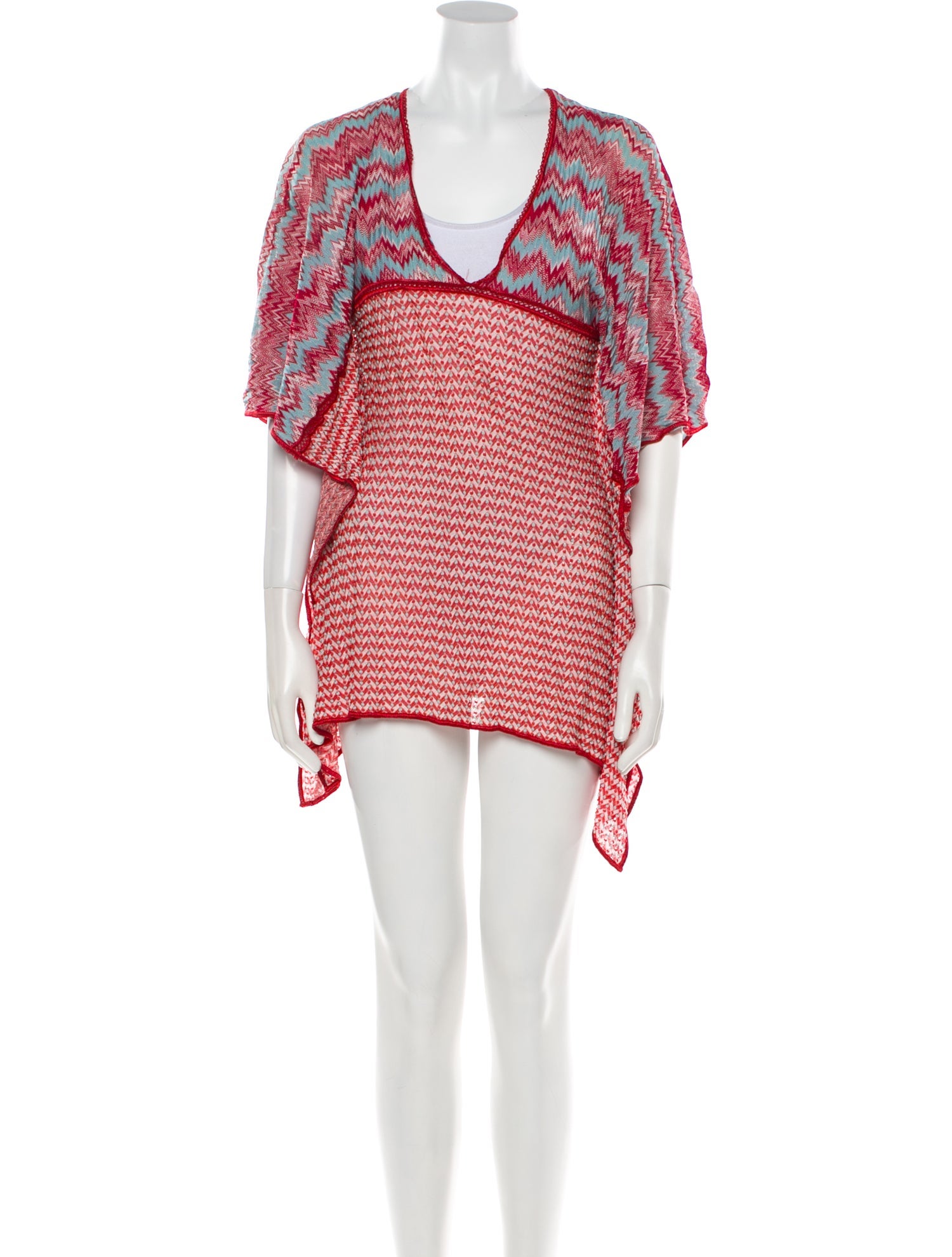 MISSONI MARE★素敵！Chevron Print Beach Cover Up Romper NWT MISSONI Multicolor/Metallic Chevron Print Beach Cover Up