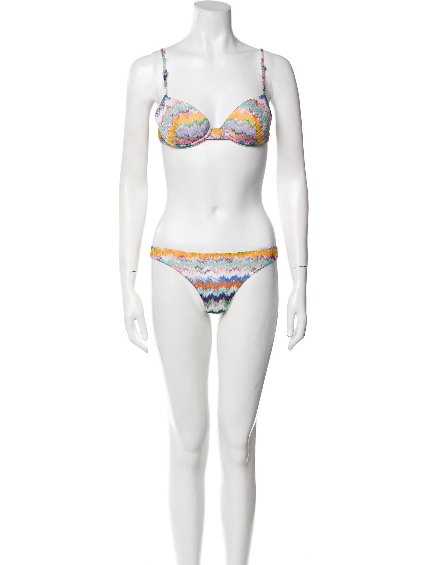 Chrome Hearts Matty Boy Dipped In Blue Printed Bikini w