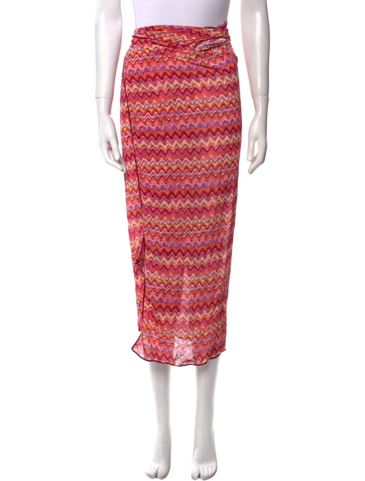 Missoni Mare Striped Midi Length Skirt