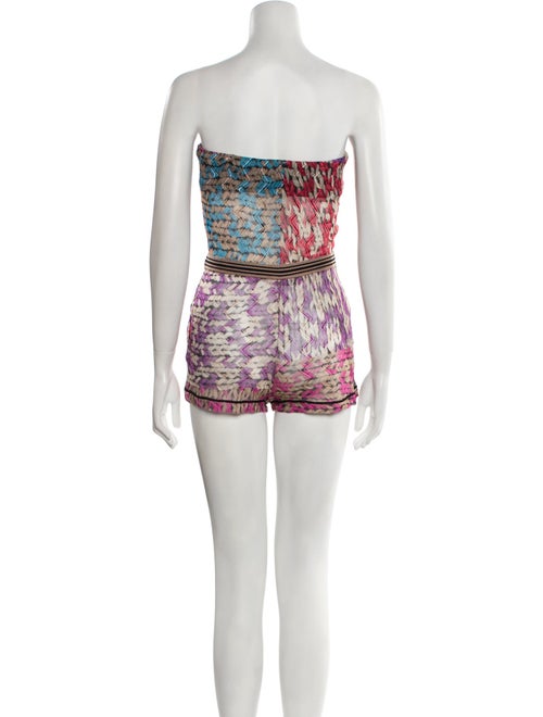 Missoni Mare Printed Strapless Romper