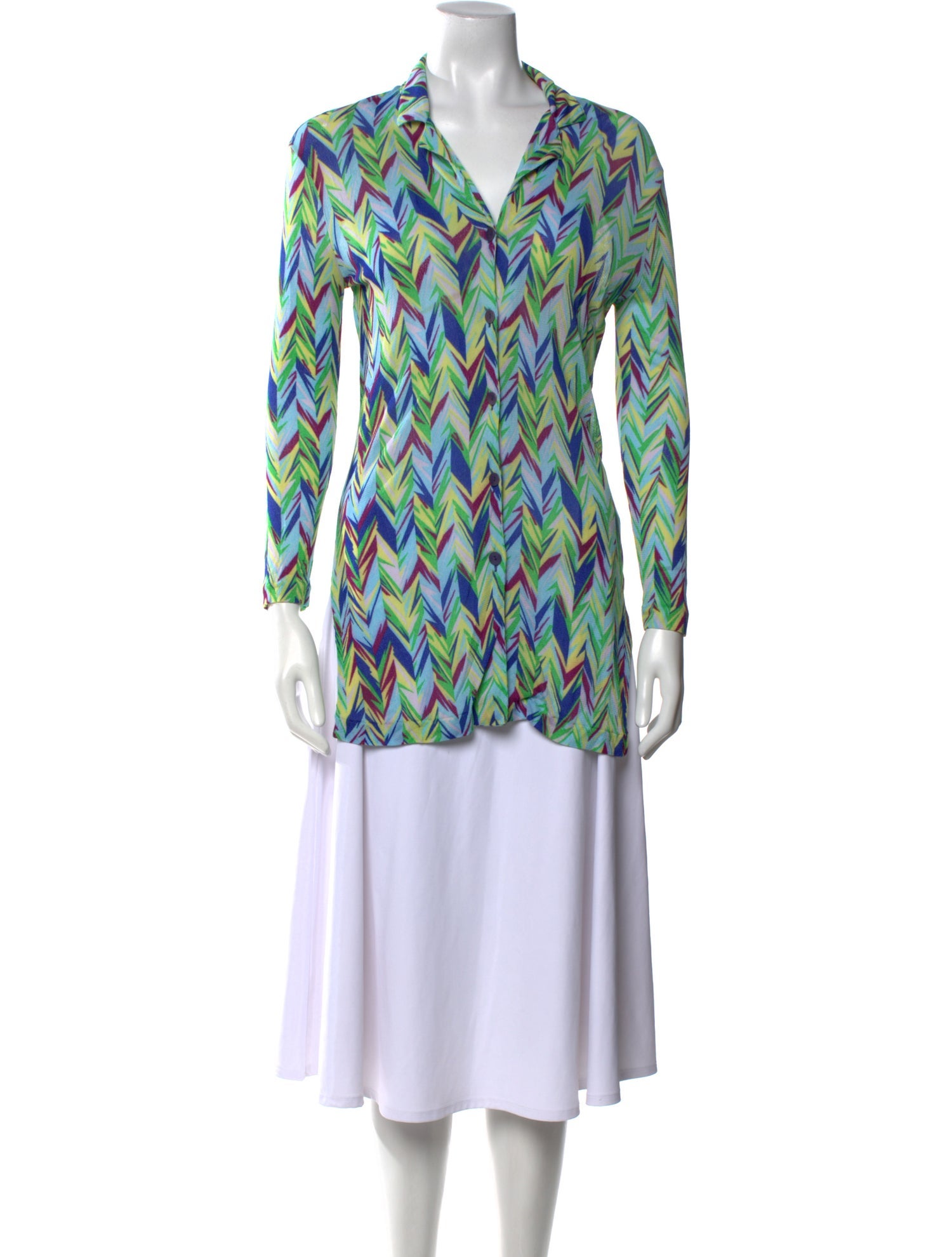 Missoni Mare Printed V-Neck Sweater