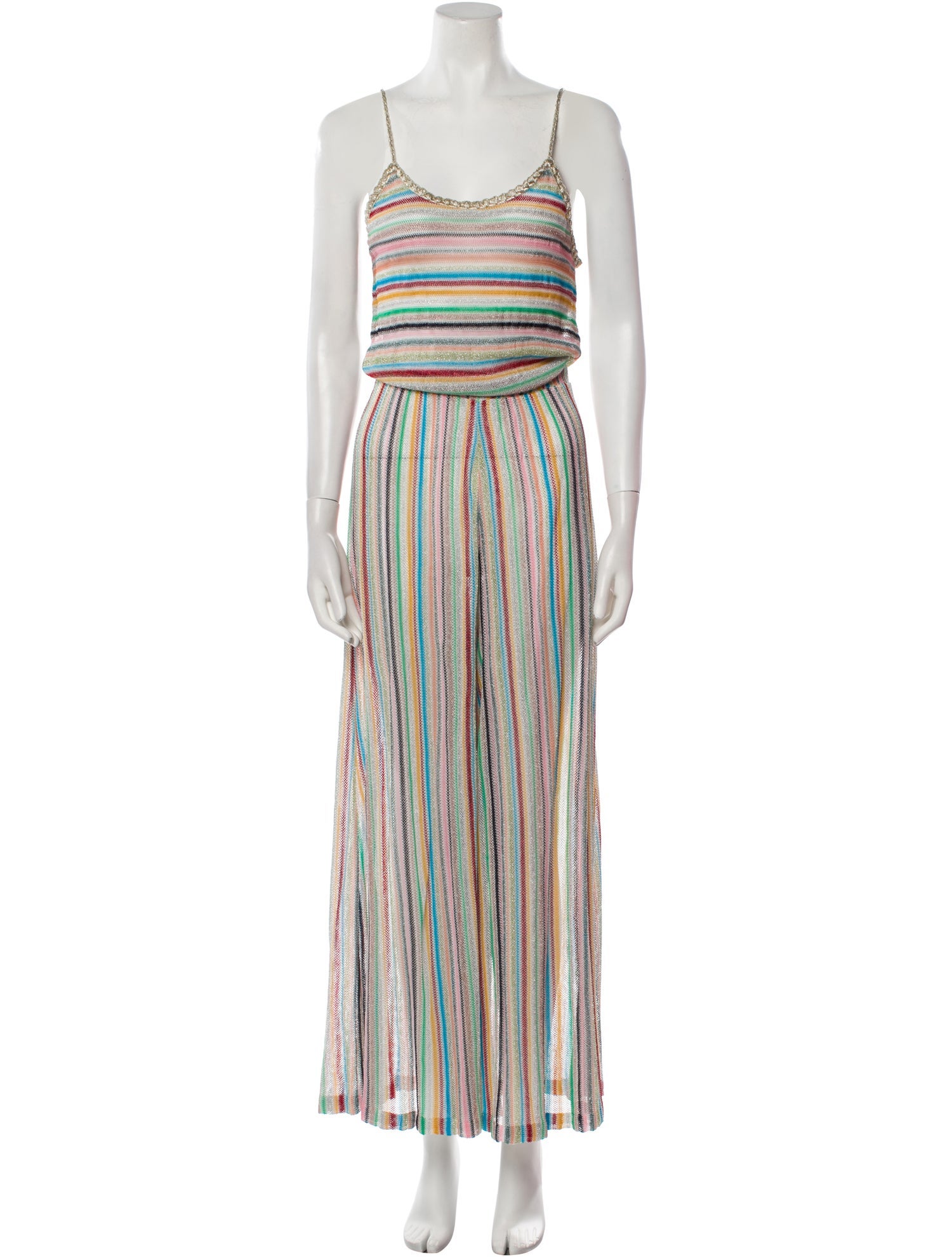 Missoni Mare Striped Scoop Neck Jumpsuit
