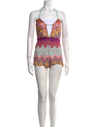 Missoni Mare Striped Square Neckline Romper