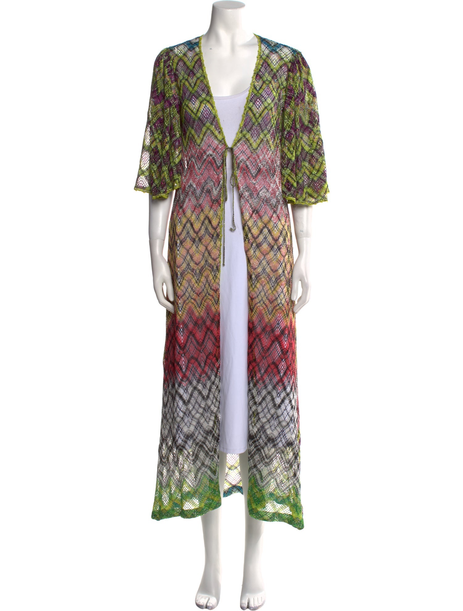 Missoni Mare Printed V-Neck Sweater