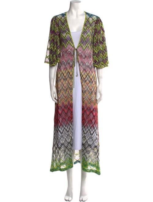 Missoni Mare Printed V-Neck Sweater