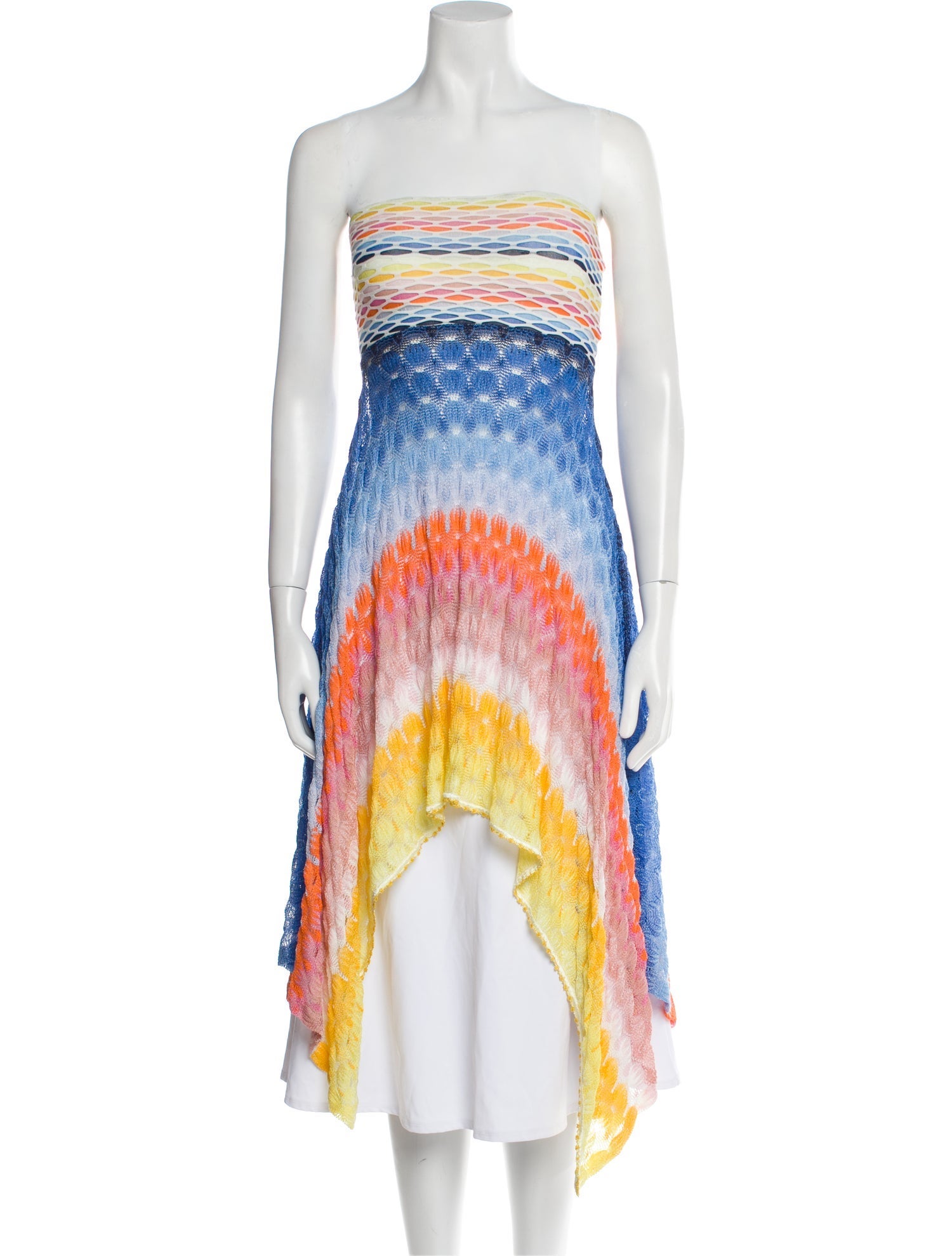 Missoni Mare Printed Strapless Tunic