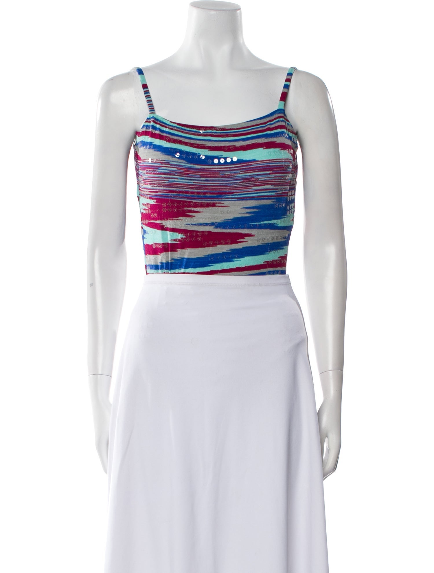 Missoni Mare Nylon Printed Crop Top