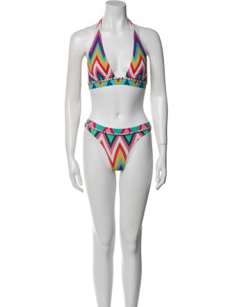 Missoni Mare Printed Glitter Accents Bikini