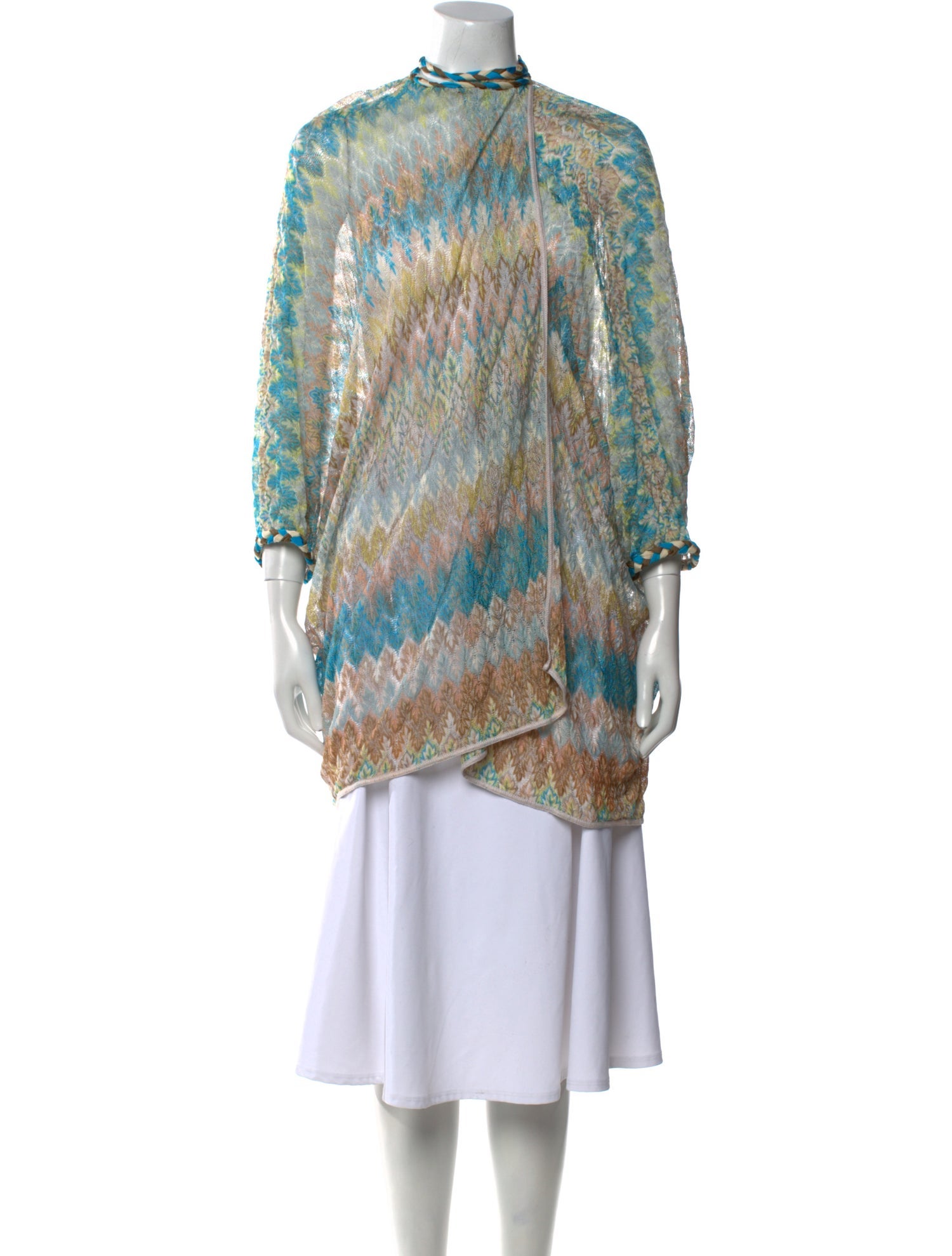 Missoni Mare Printed Mock Neck Tunic