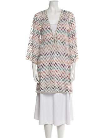 Missoni Mare Striped Embroidered Accent Cover-Up