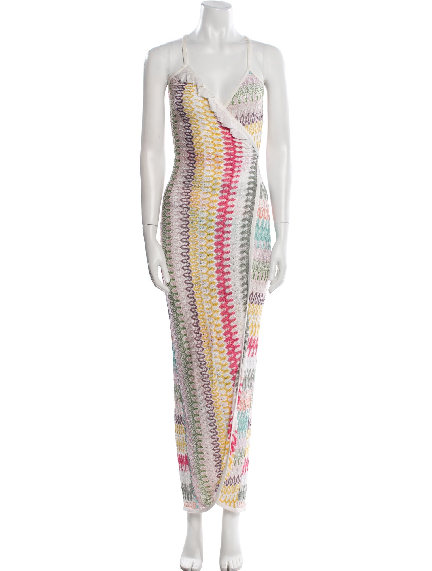 Missoni Mare Striped Lace Trim Embellishment Cover-Up