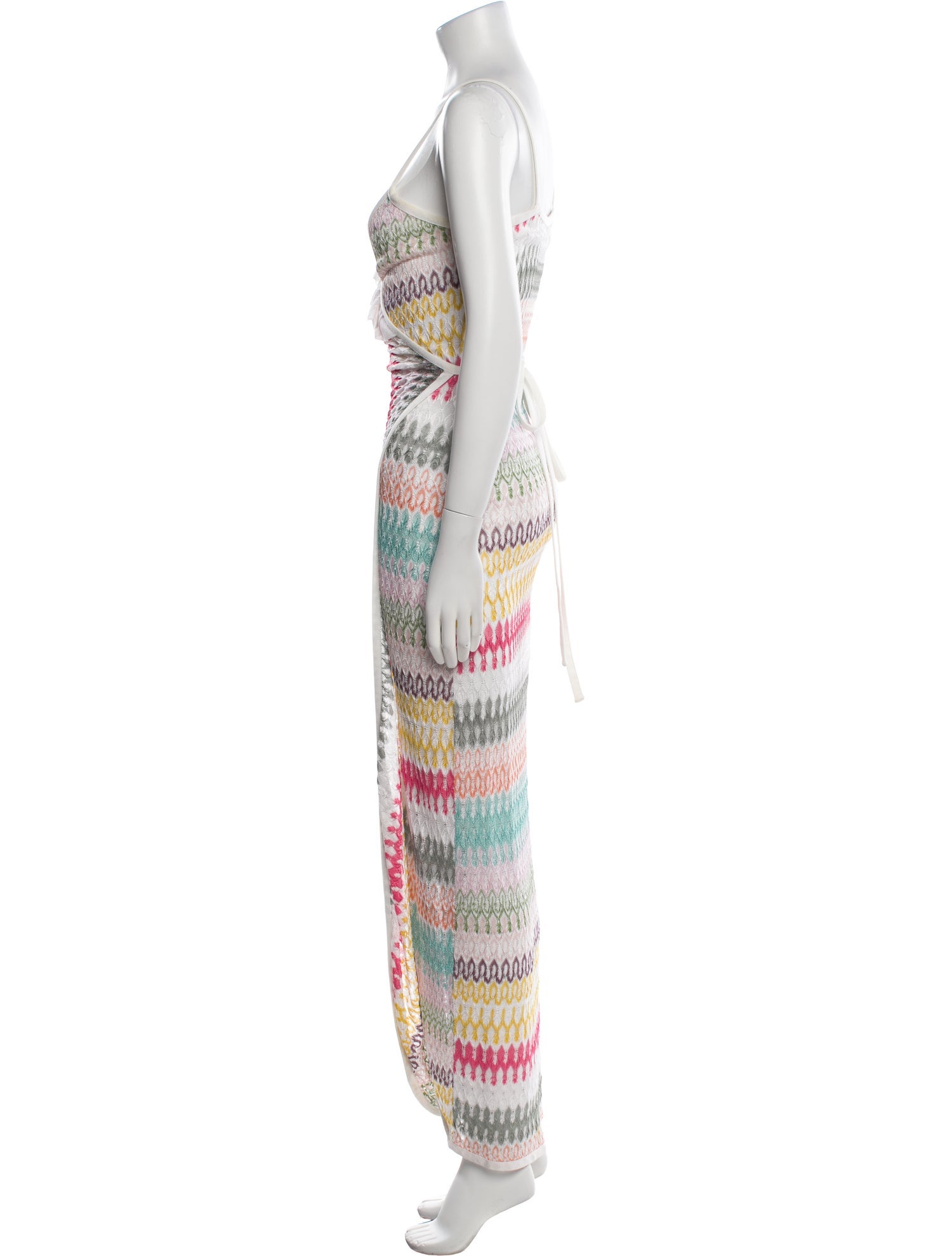 Missoni Mare Striped Lace Trim Embellishment Cover-Up