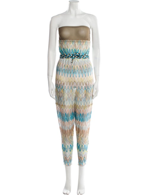 Missoni Mare Printed Strapless Jumpsuit