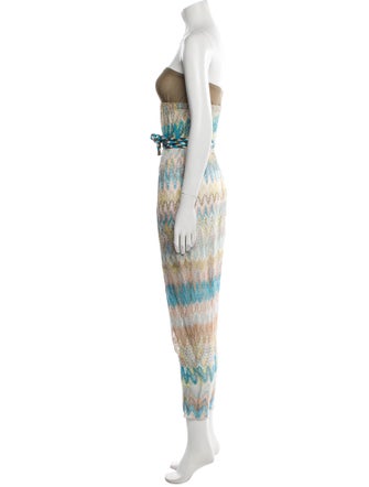 Missoni Mare Printed Strapless Jumpsuit
