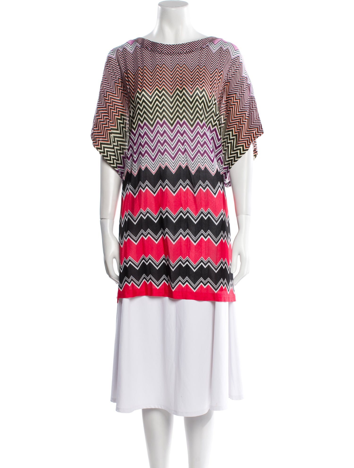 Missoni Mare Striped Bateau Neckline Tunic