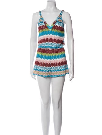Missoni Mare Printed V-Neck Romper