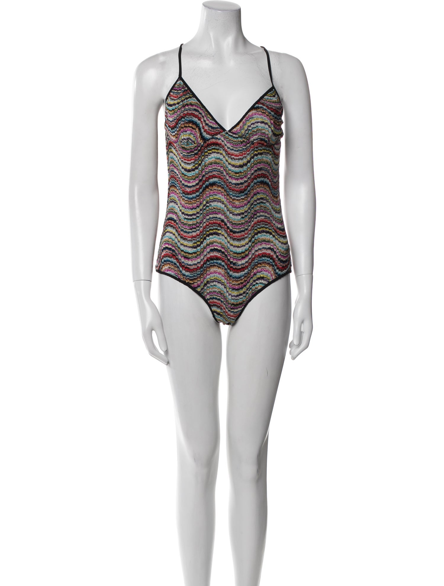 Missoni Mare Striped Glitter Accents One-Piece